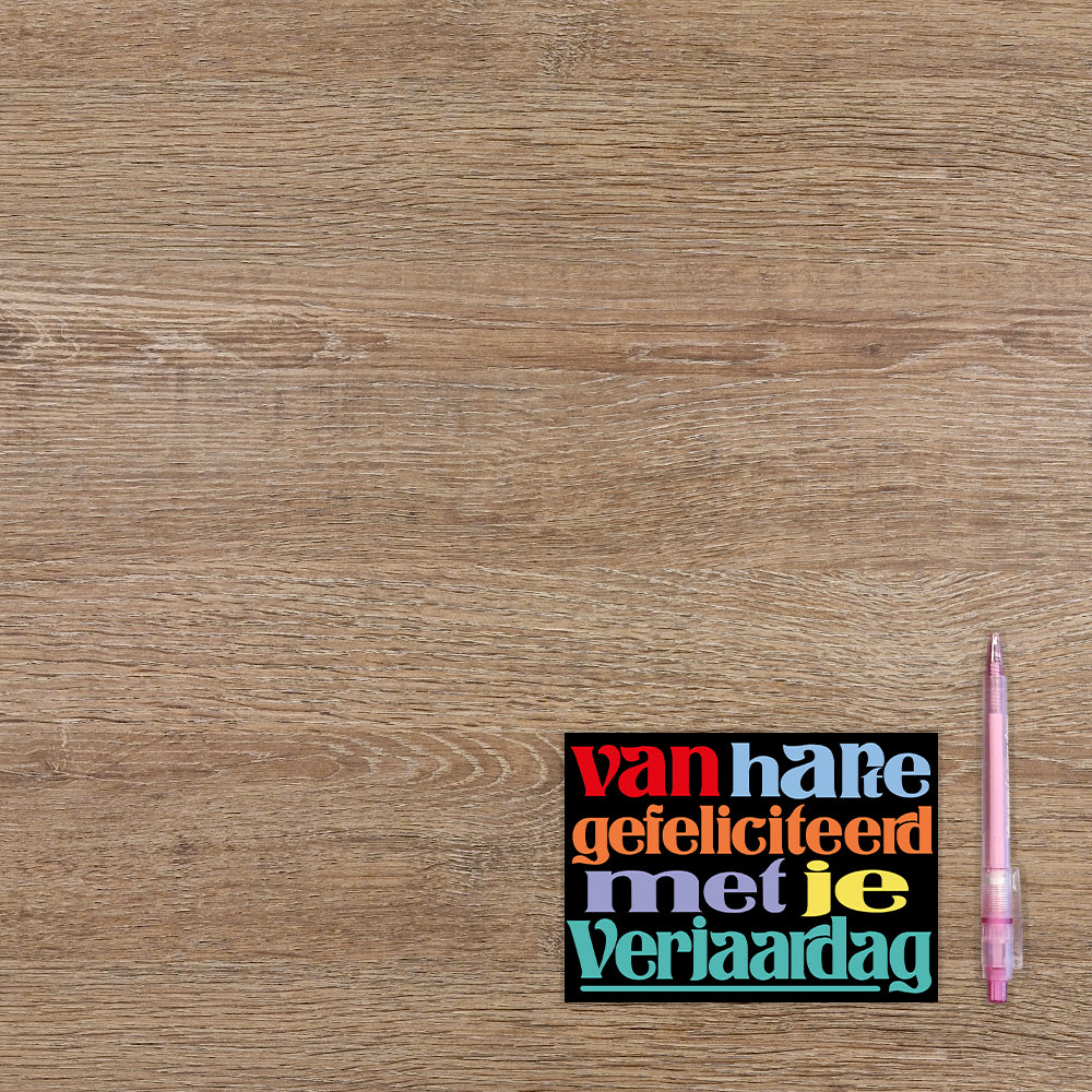 Van harte gefeliciteerd