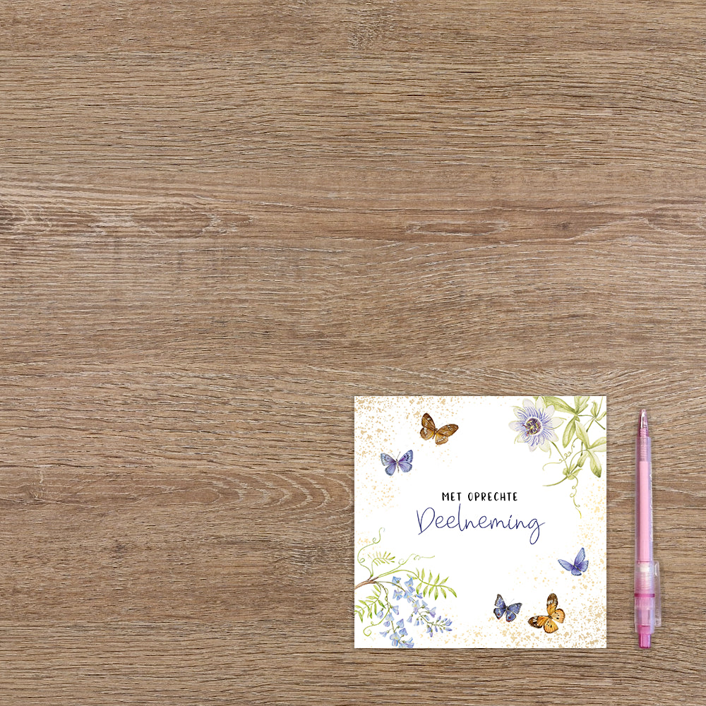 Met oprechte deelneming