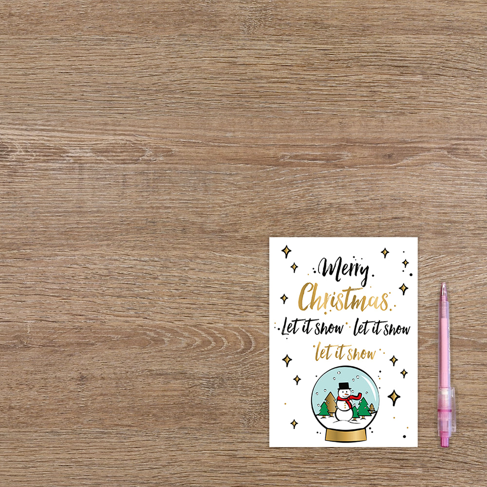 Merry christmas let it snow, let it snow, let it snow