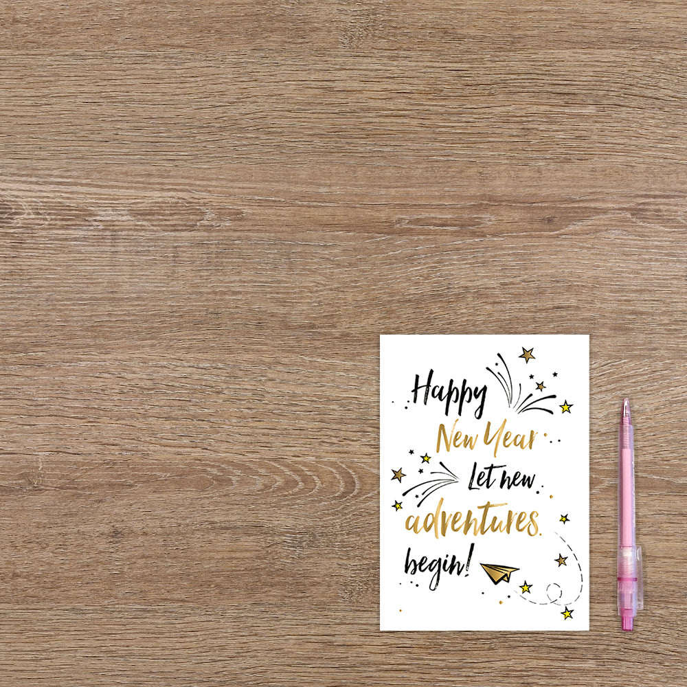 Happy new year let new adventures begin