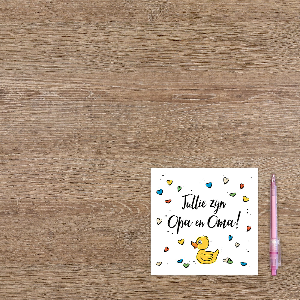 Jullie zijn opa en oma!