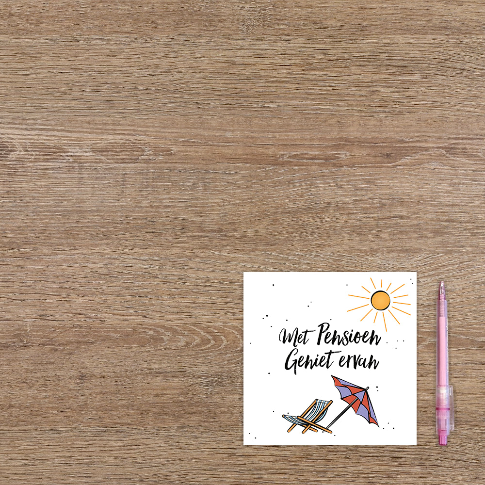 Met pensioen geniet ervan