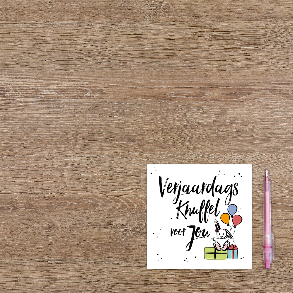 Verjaardagsknuffel voor jou