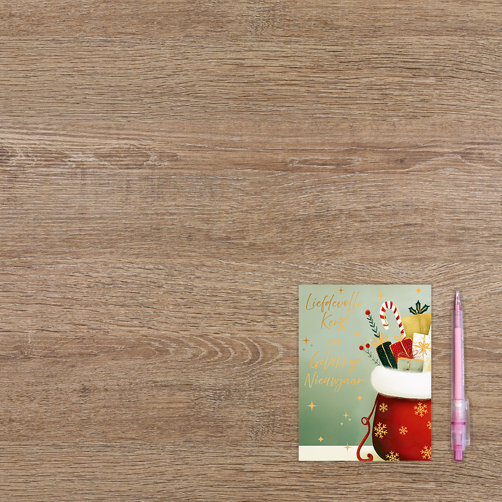 Liefdevolle kerst en gelukkig nieuwjaar