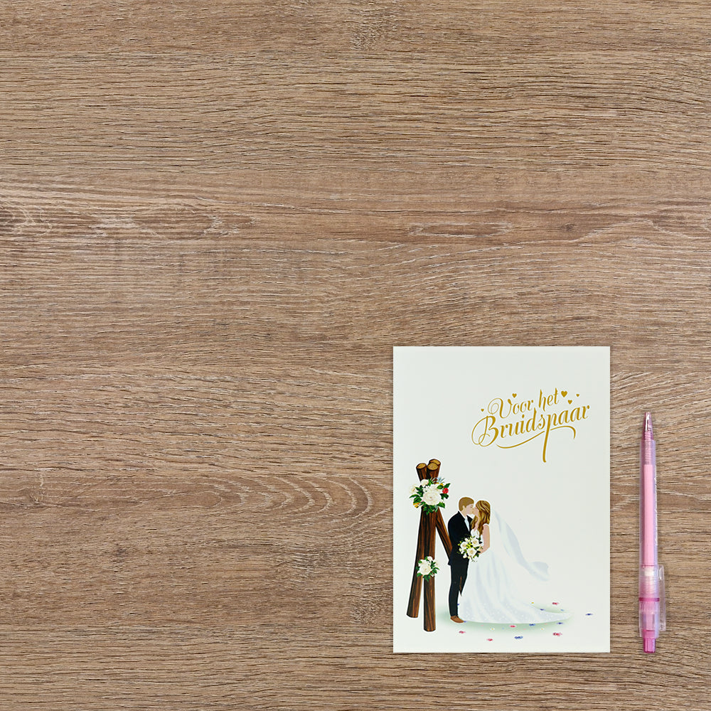Voor het bruidspaar