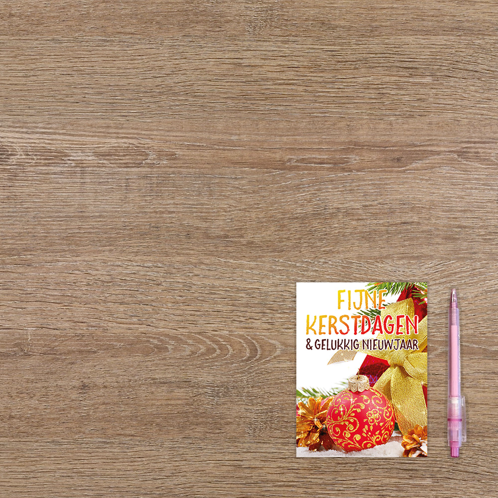 Fijne kerstdagen & gelukkig nieuwjaar - 8 stuks