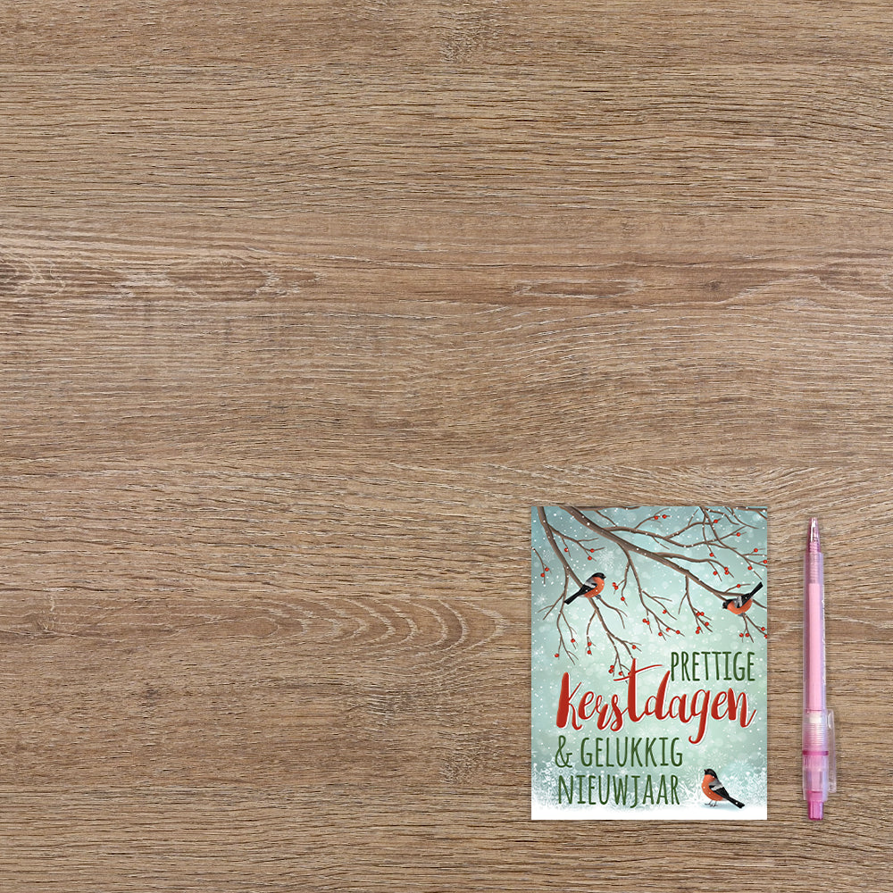 Prettige kerstdagen & gelukkig nieuwjaar - 8 stuks