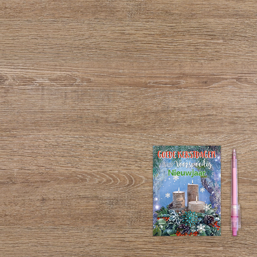 Goede kerstdagen en een voorspoedig nieuwjaar - 8 stuks