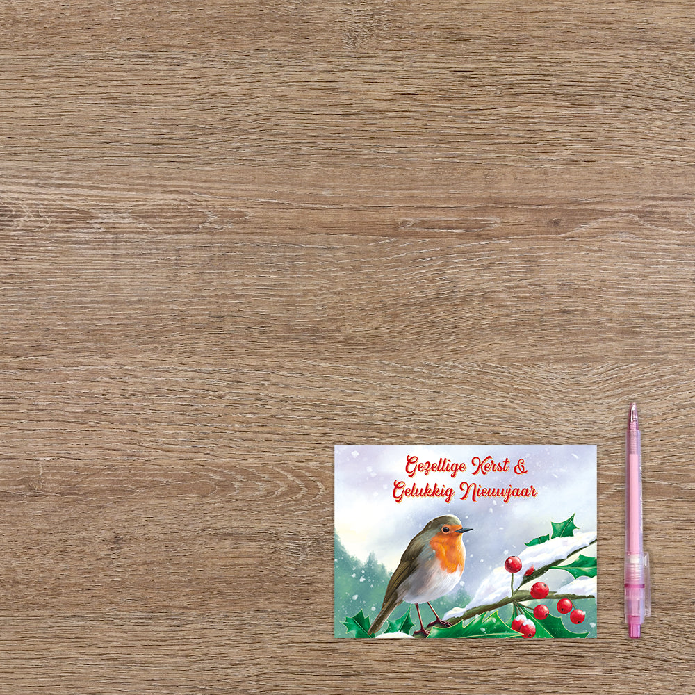 Gezellige kerst & gelukkig nieuwjaar - 8 stuks