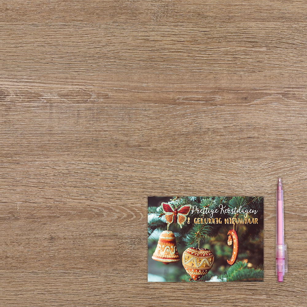 Prettige kerstdagen & gelukkig nieuwjaar - 8 stuks