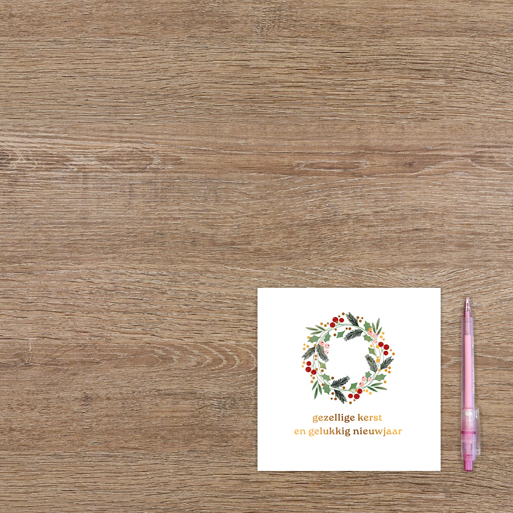 Gezellige kerst en gelukkig nieuwjaar