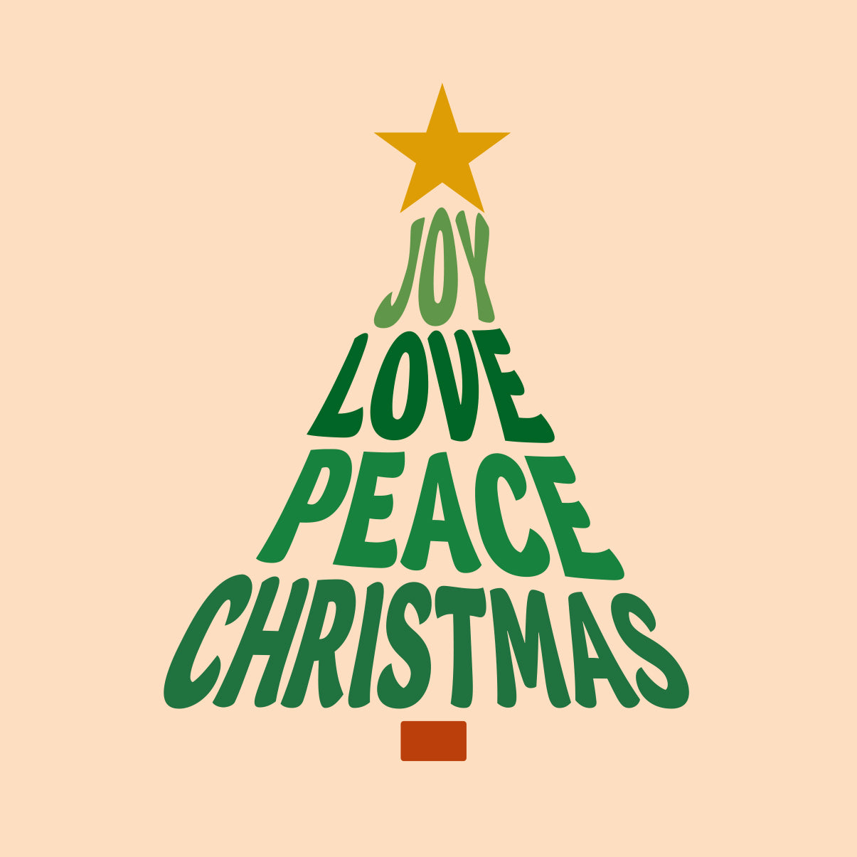Joy love peace christmas