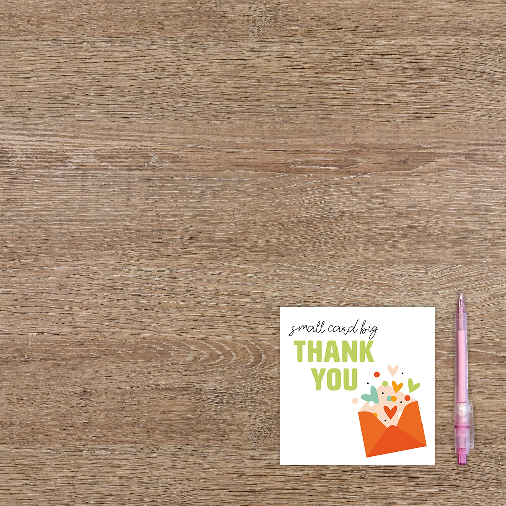 Small card big thank you