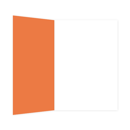De binnenzijde van de wenskaart is bedrukt met een ontwerp passend bij de voorzijde van de kaart.