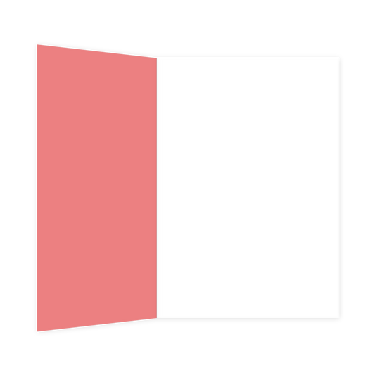 De binnenzijde van de wenskaart is bedrukt met een ontwerp passend bij de voorzijde van de kaart.