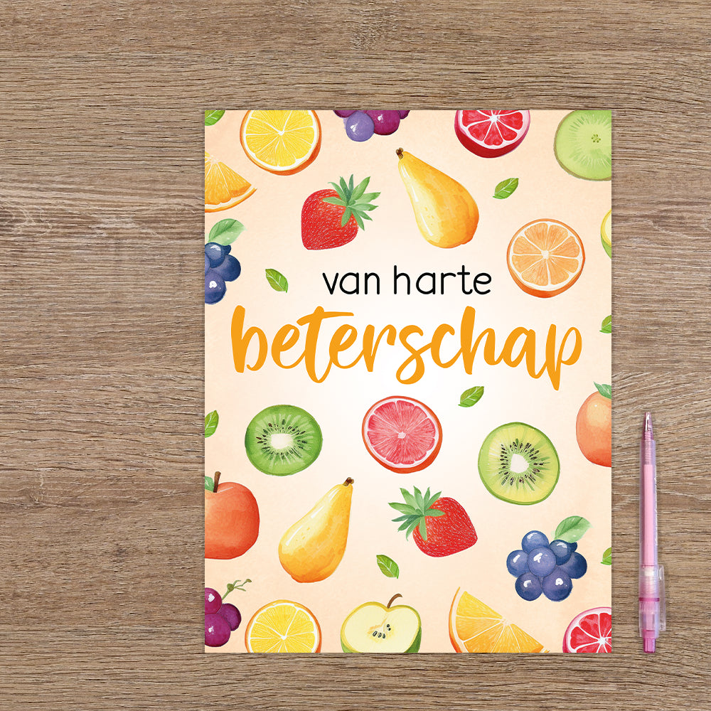 XL kaart - Van harte beterschap