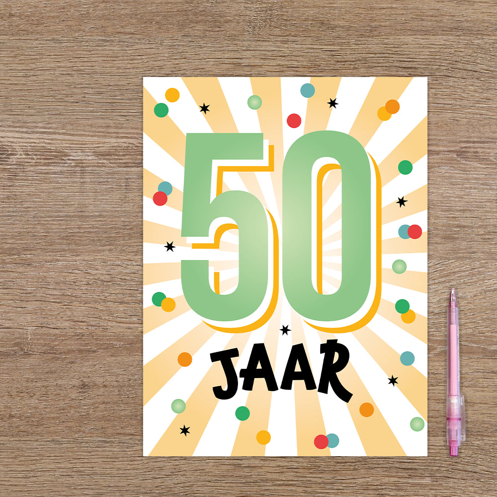 XL kaart - 50 jaar