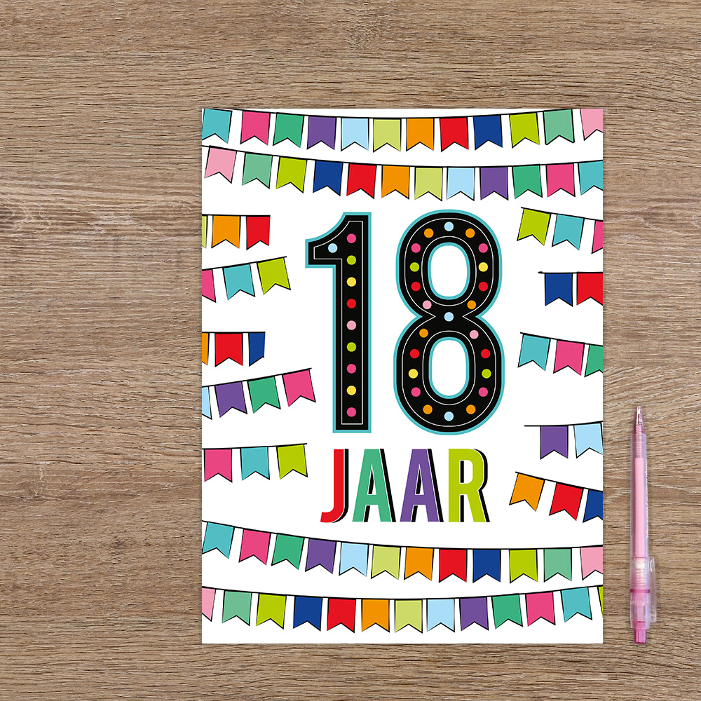 XL kaart - 18 jaar
