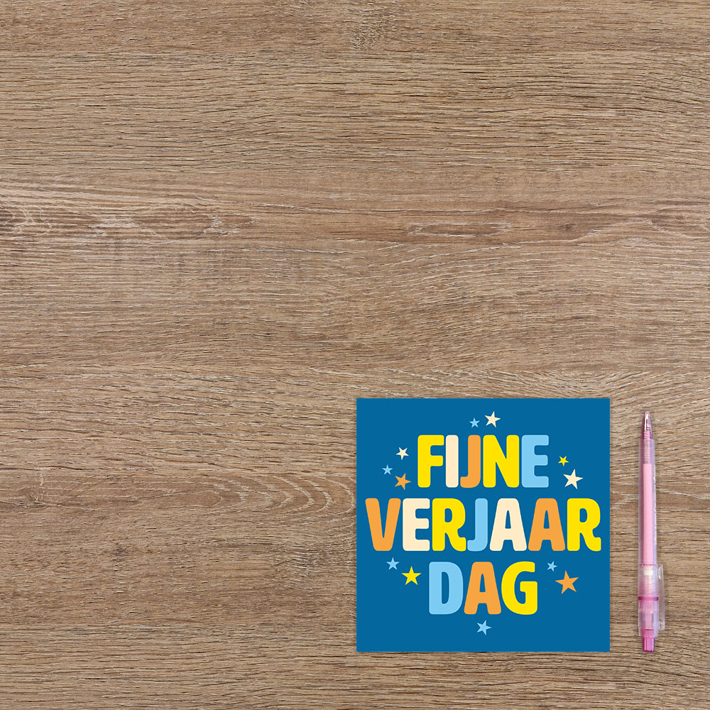 Fijne verjaardag