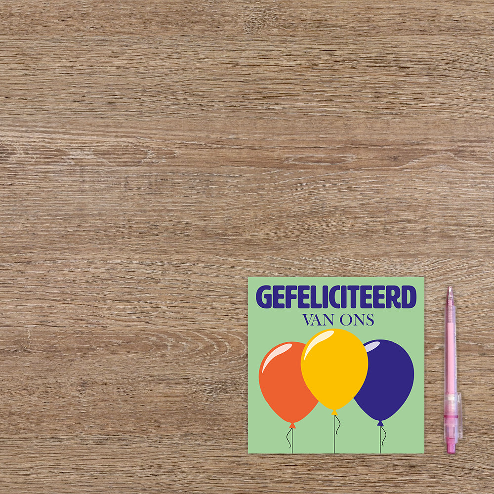 Gefeliciteerd van ons