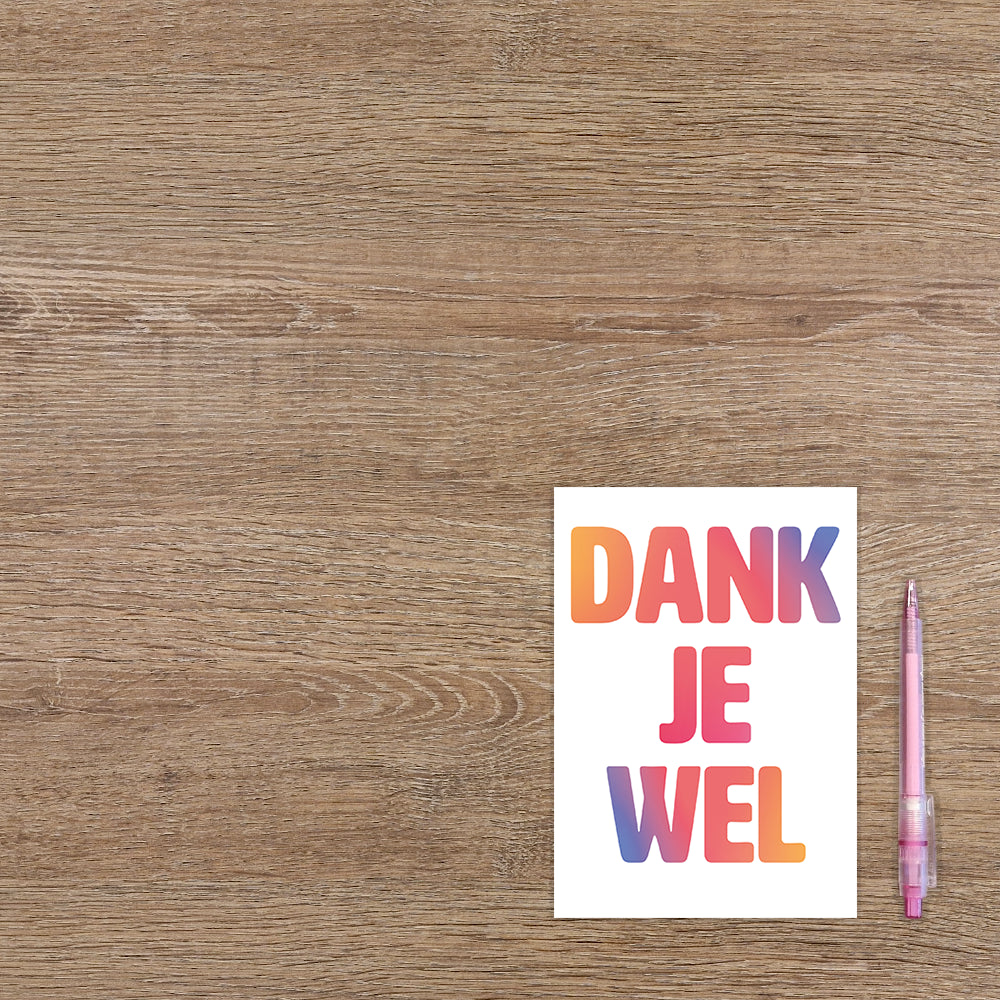Dank je wel