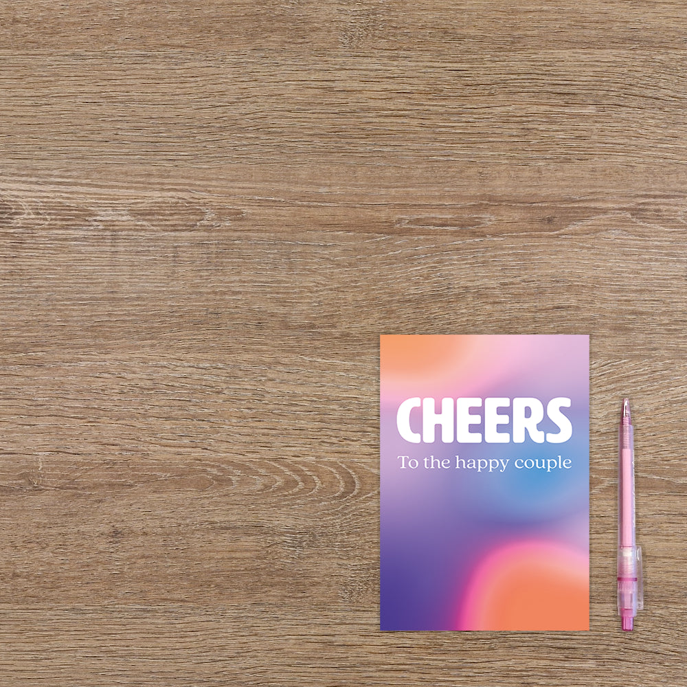 Cheers to the happy couple