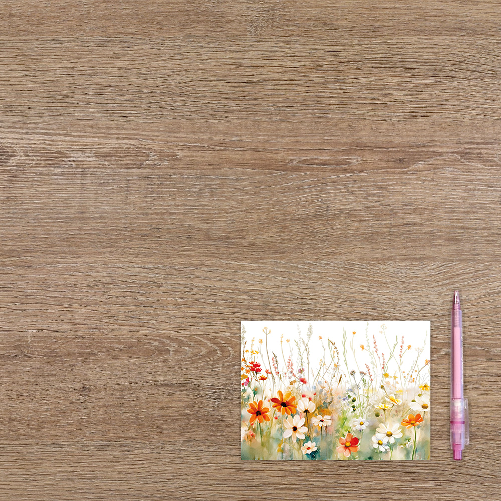 Postcard Bloemenveld - 10 stuks