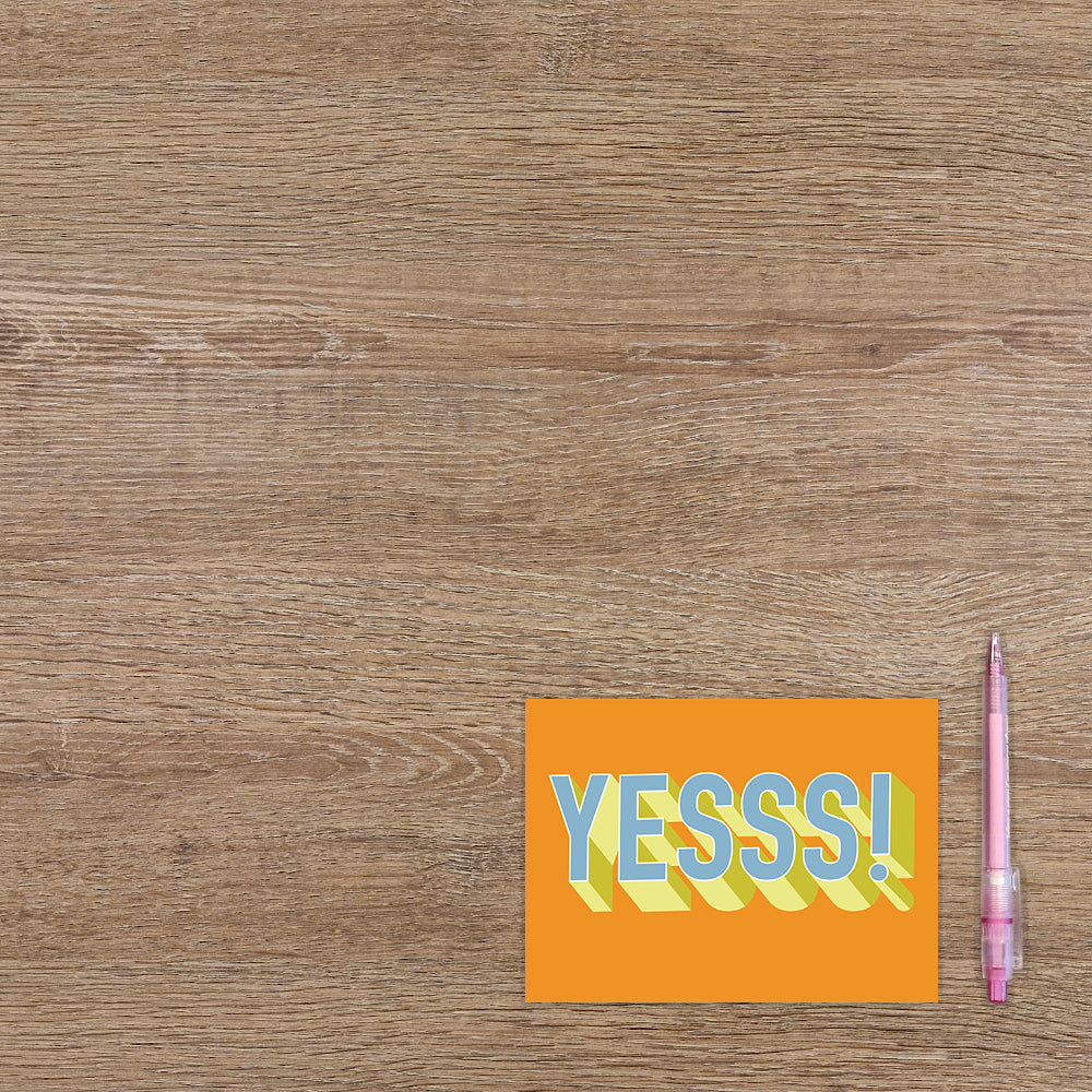 Postcard Yesss! - 10 stuks