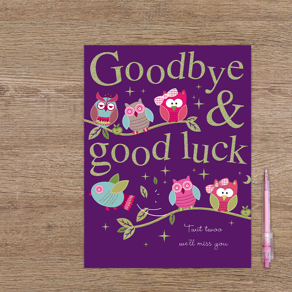 XL kaart - Goodbye & goodluck