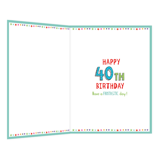 XL kaart - 40 today