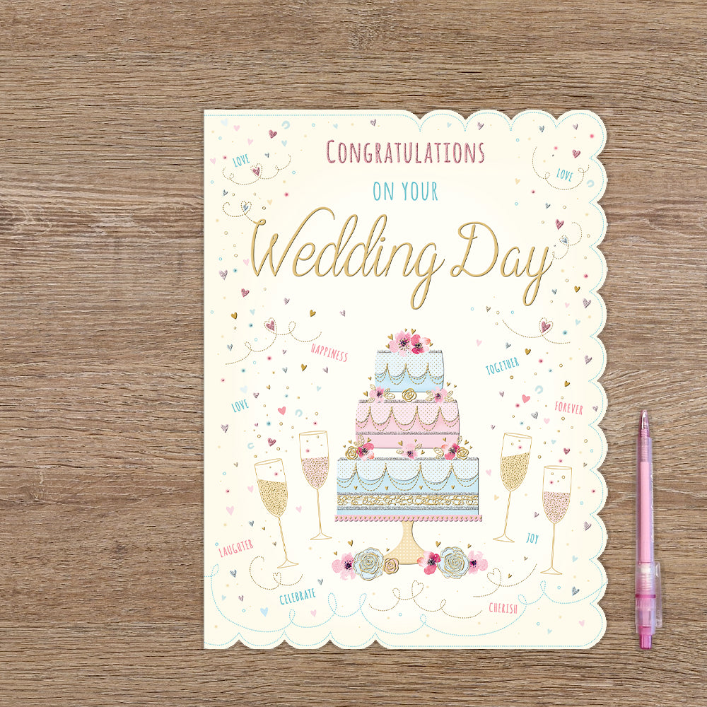 XL kaart - Congratulations on your wedding day