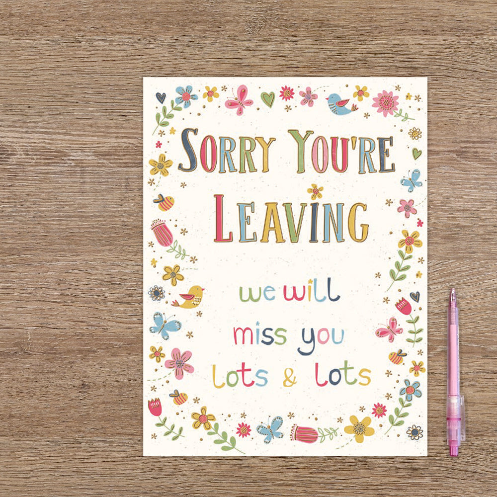 XL kaart - Sorry You're leaving
