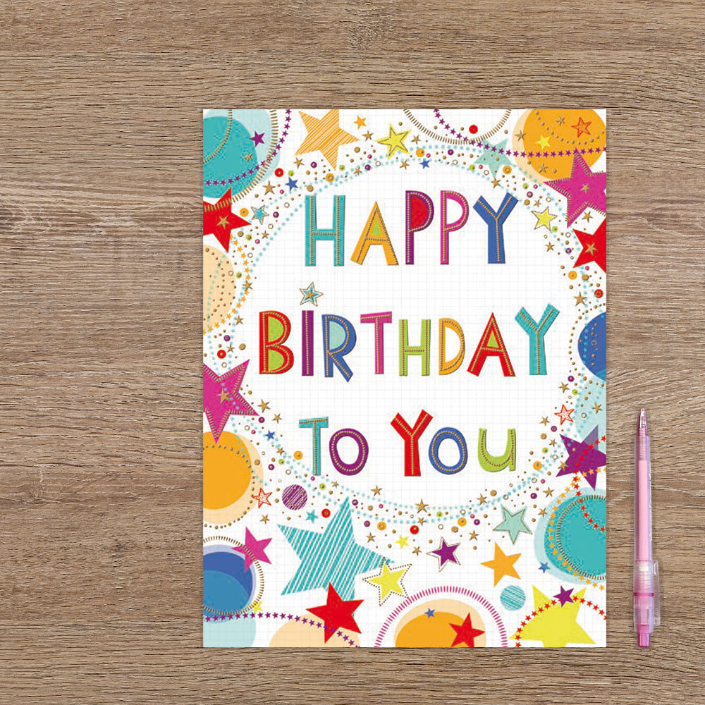 XL kaart - Happy Birthday to you