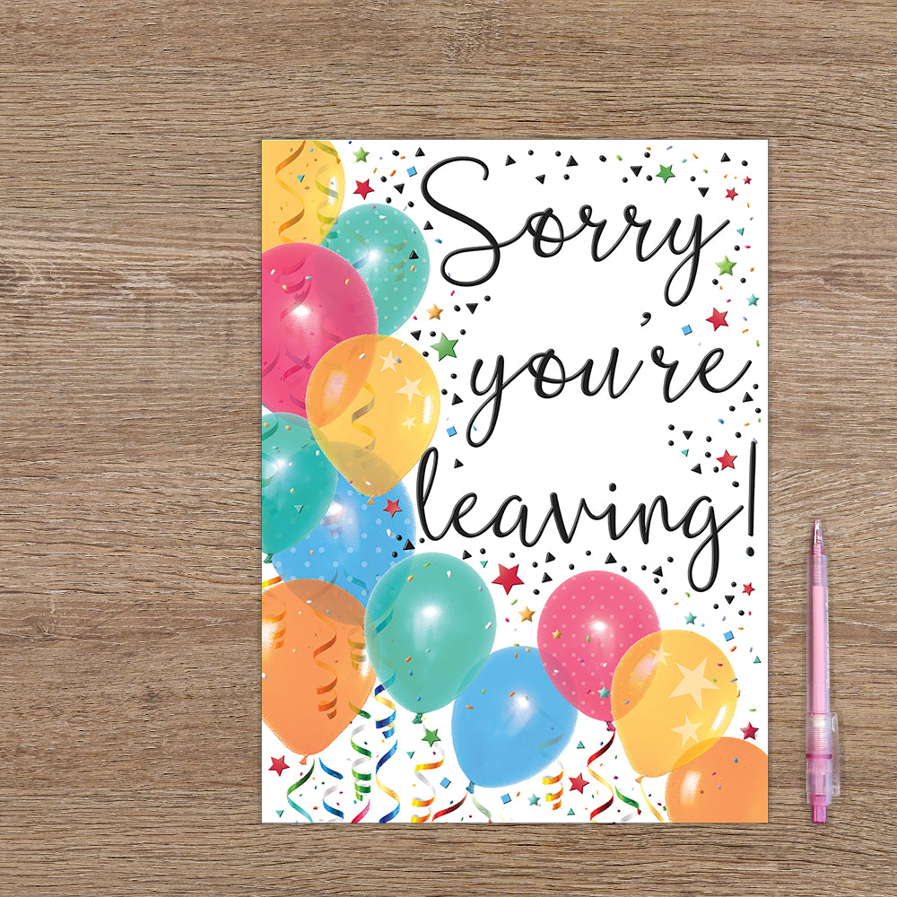 Sorry you're leaving!