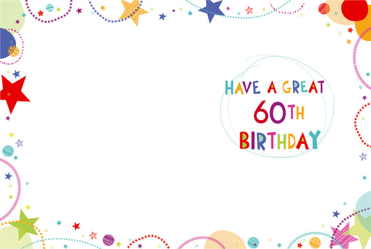 XL kaart - Happy 60th Birthday