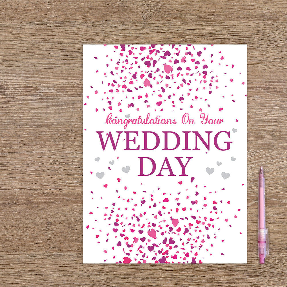 XL kaart - Congratulations On Your Wedding day