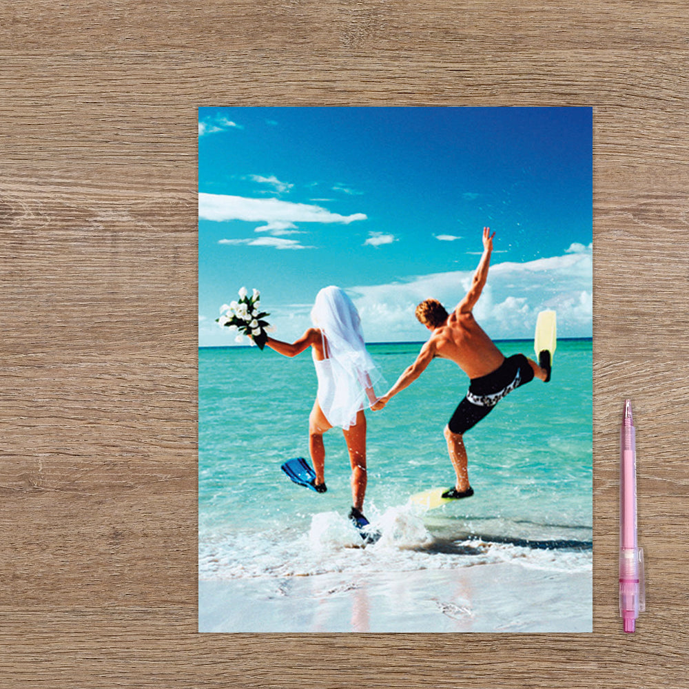 XL kaart - Beach wedding