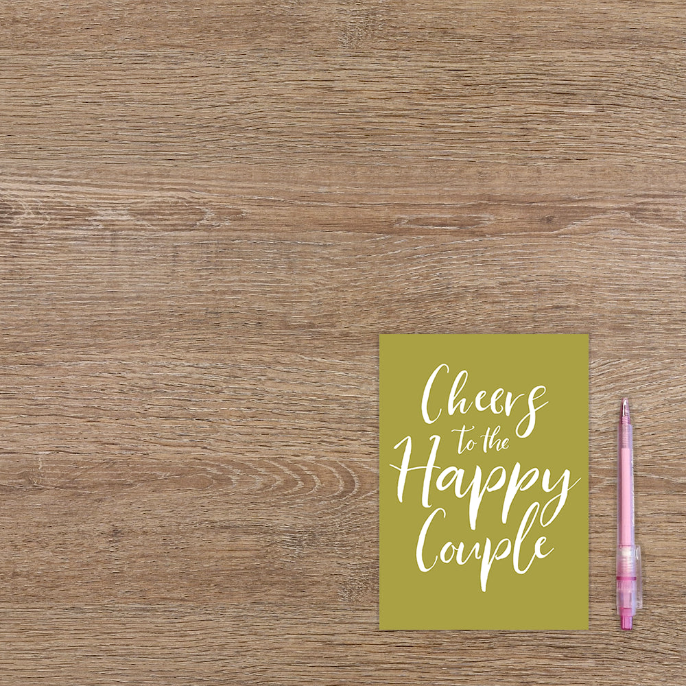 Cheers to the happy couple