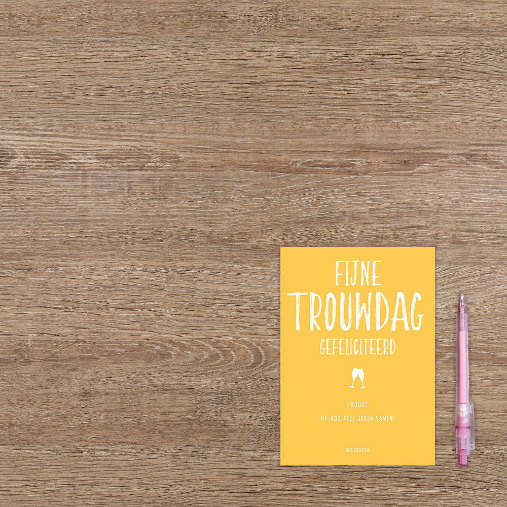 Fijne trouwdag gefeliciteerd