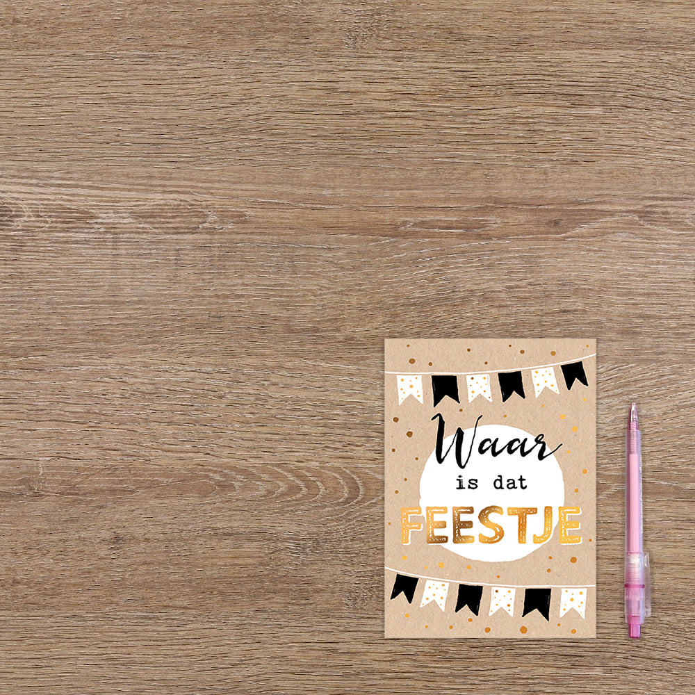 Waar is dat feestje
