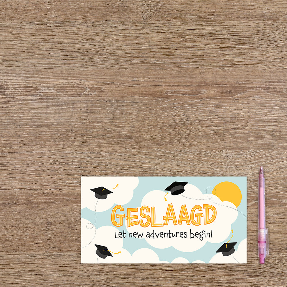 Geslaagd let new adventures begin!