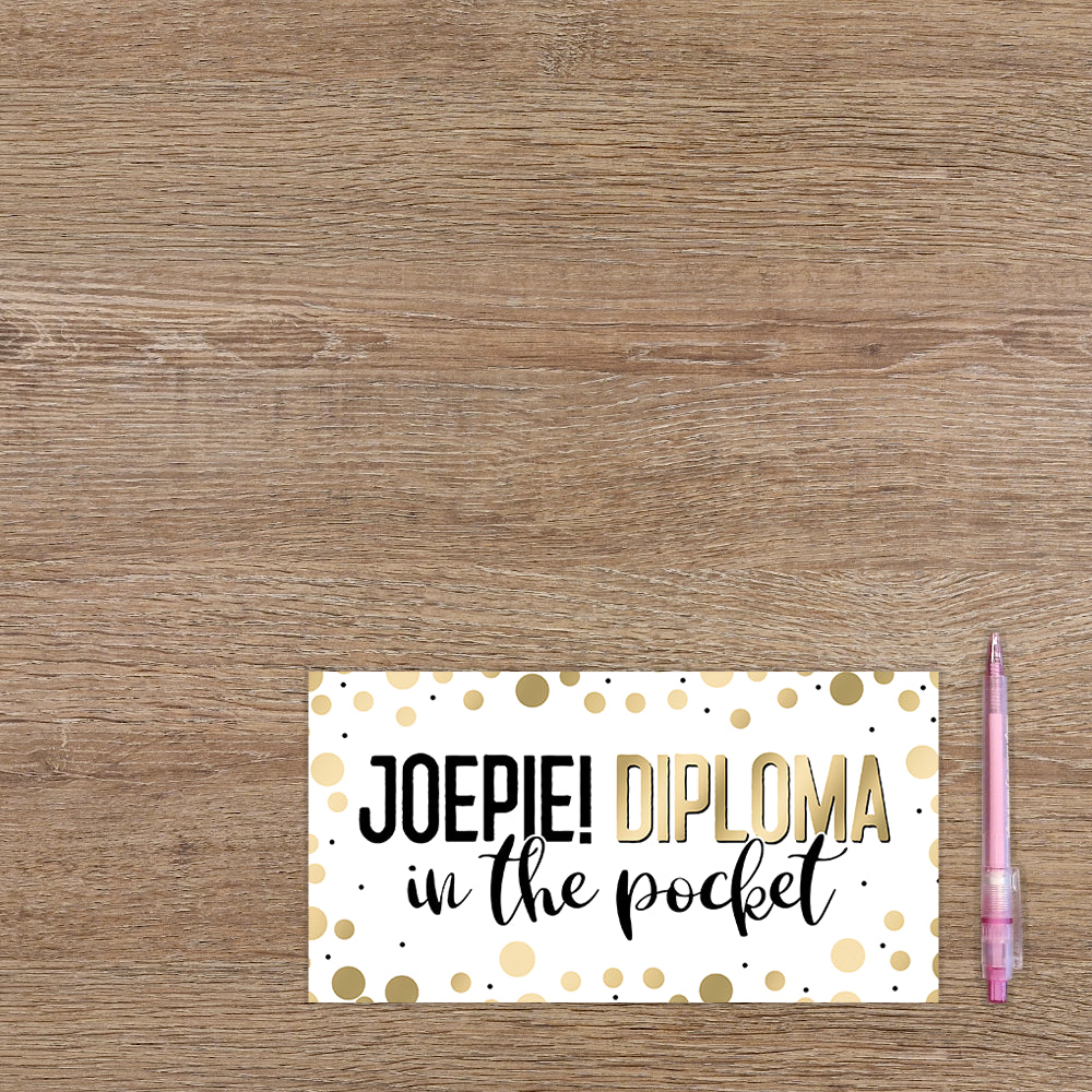 Joepe! Diploma in the pocket