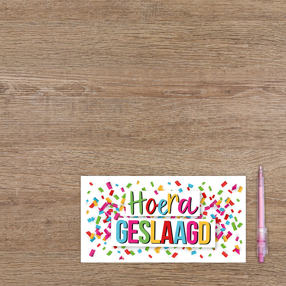 Hoera geslaagd