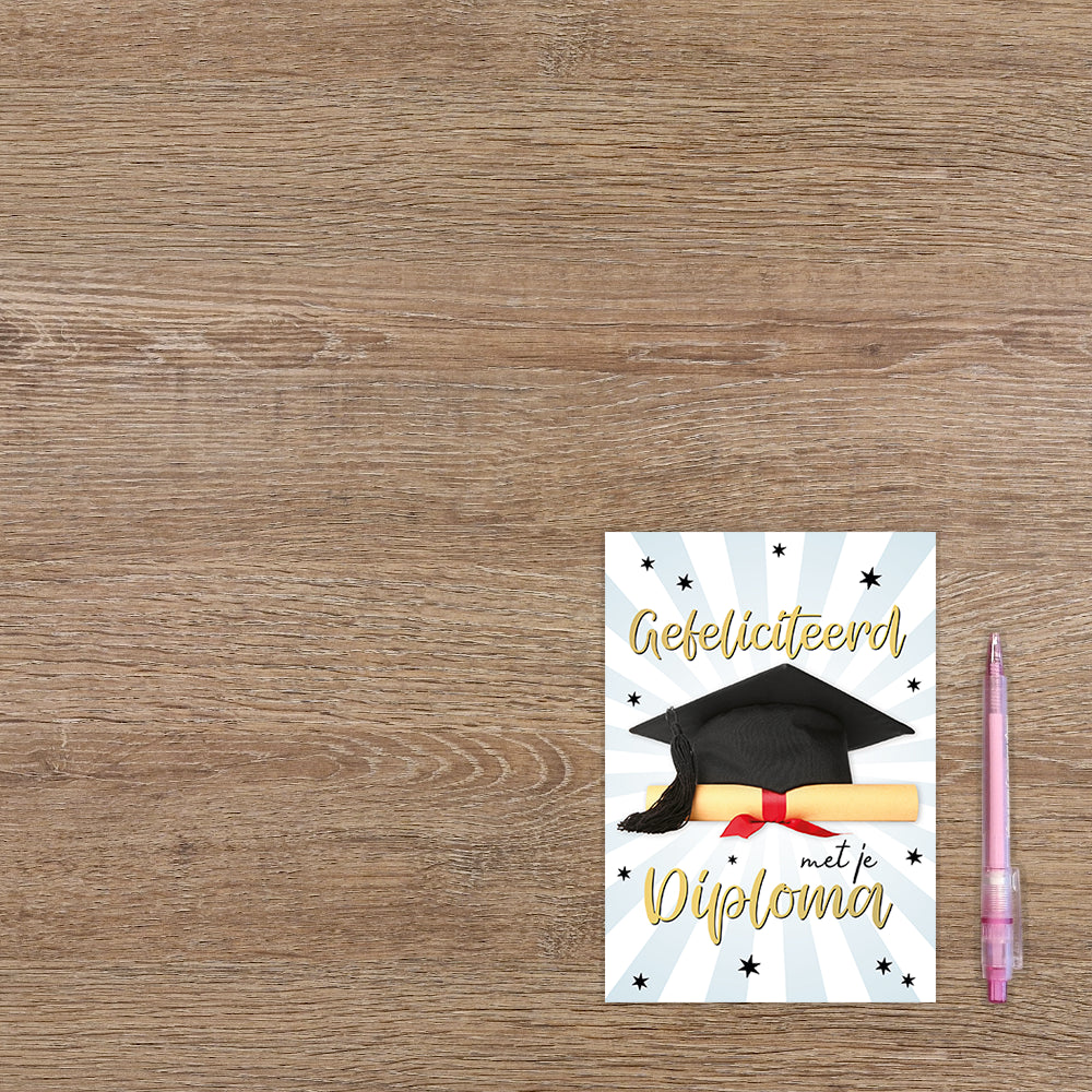 Gefeliciteerd met je diploma