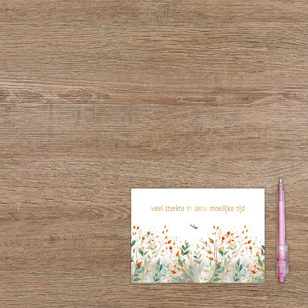 Veel sterkte in deze moeilijke tijd