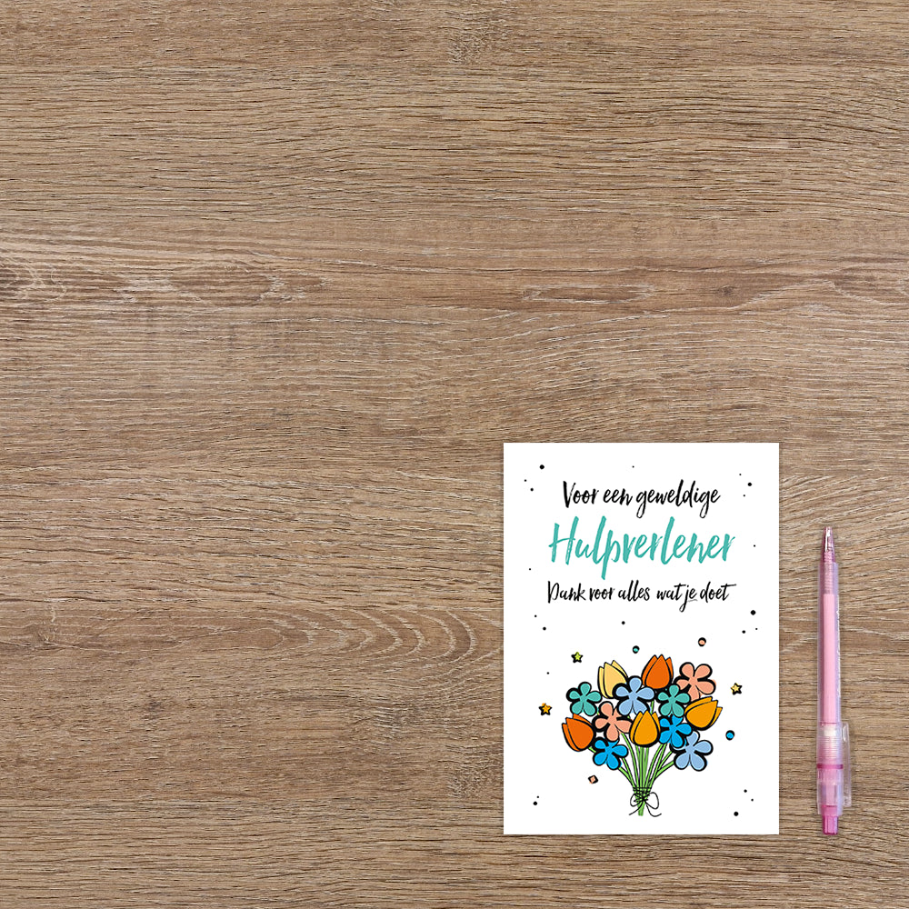 Voor een geweldige hulpverlener