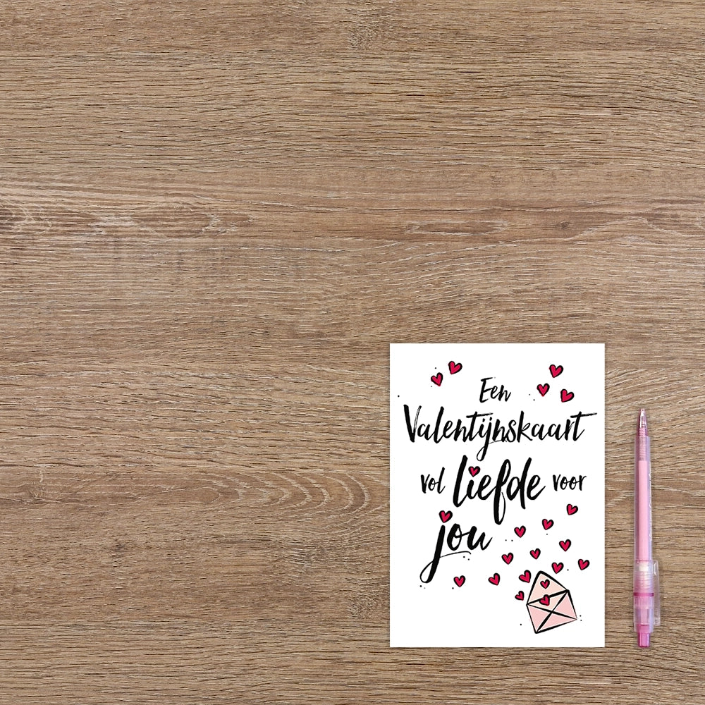 Een Valentijnskaart vol liefde voor jou