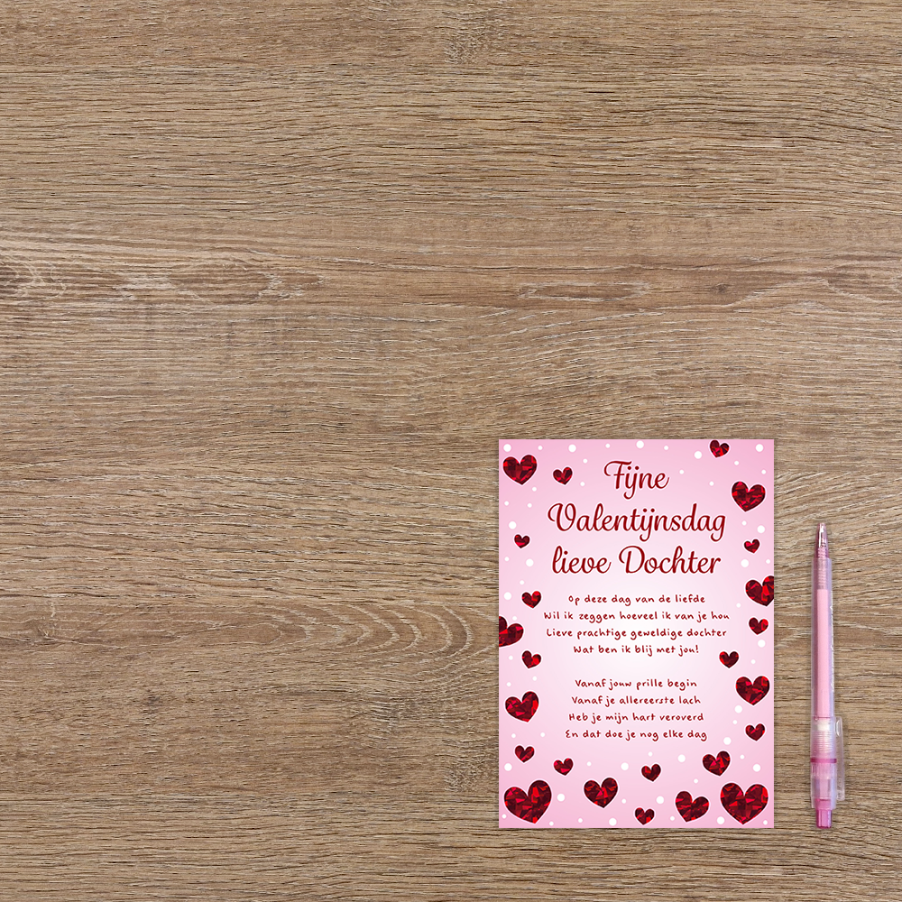 Fijne Valentijnsdag lieve dochter
