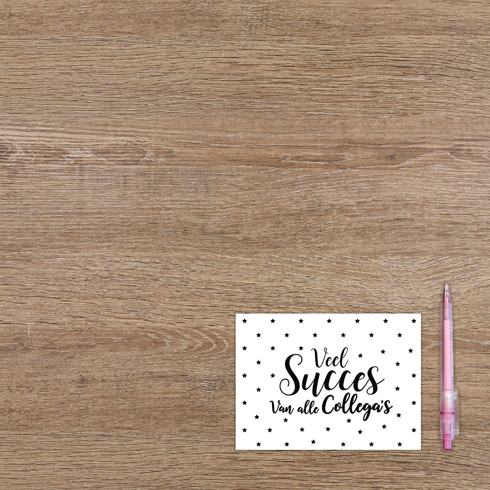 Veel succes van alle collega's