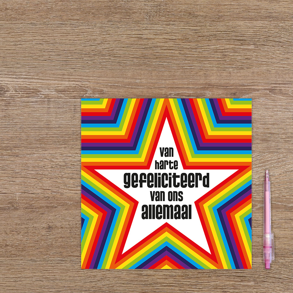 XL kaart - Van harte gefeliciteerd...